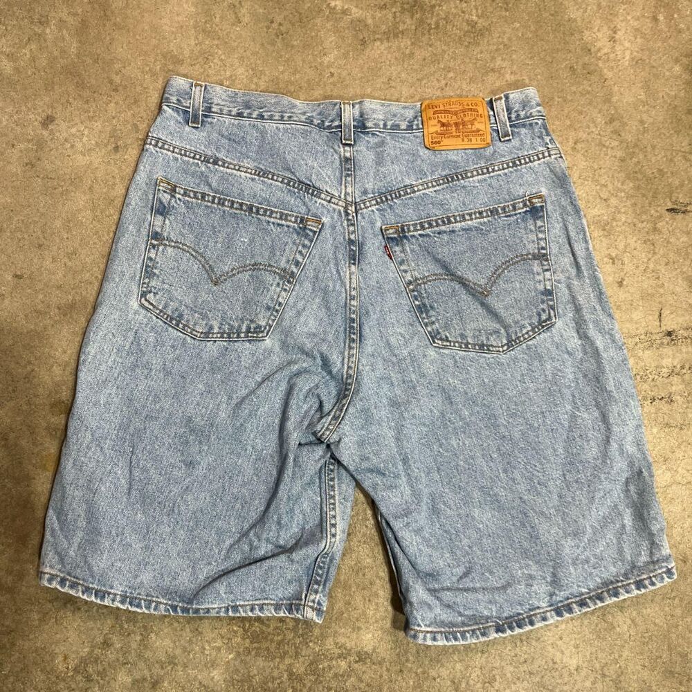 Levi-s Men's Blue and White Shorts